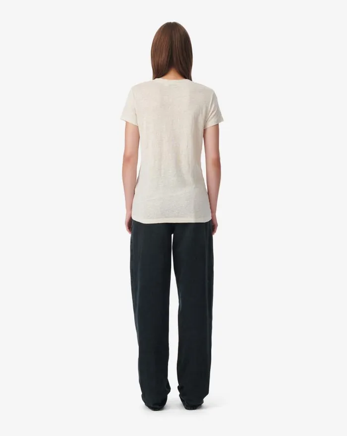 IRO RODEO LOWCUT TSHIRT Ecru Women Tshirts