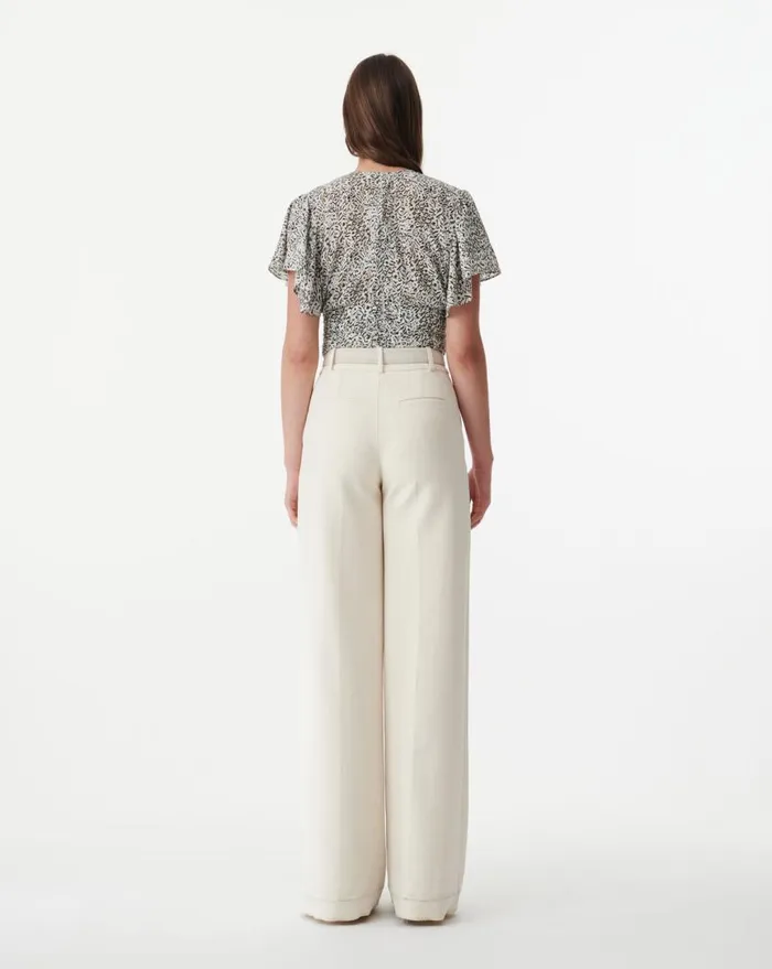 IRO TENIZ PRINTED TOP Camelwhite Women Tops and Shirts