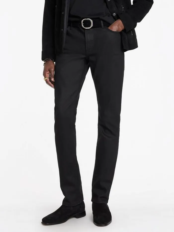 J701 8211 COATED Black Men John Varvatos Jeans
