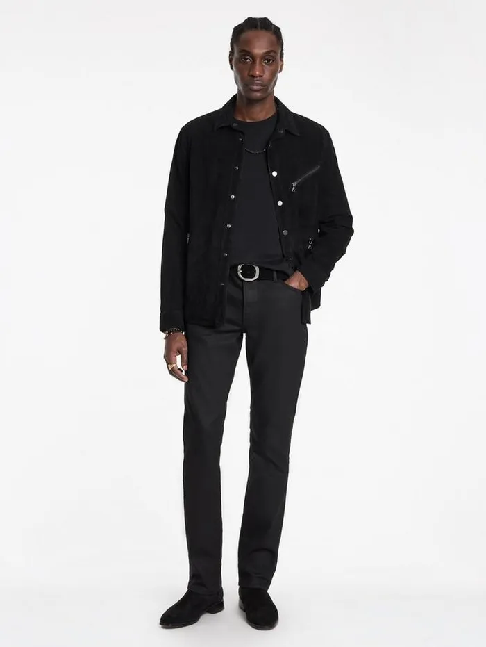 J701 8211 COATED Black Men John Varvatos Jeans