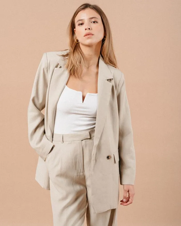 JACKET BEIGE MALENE Shop Grace and Mila Blazers