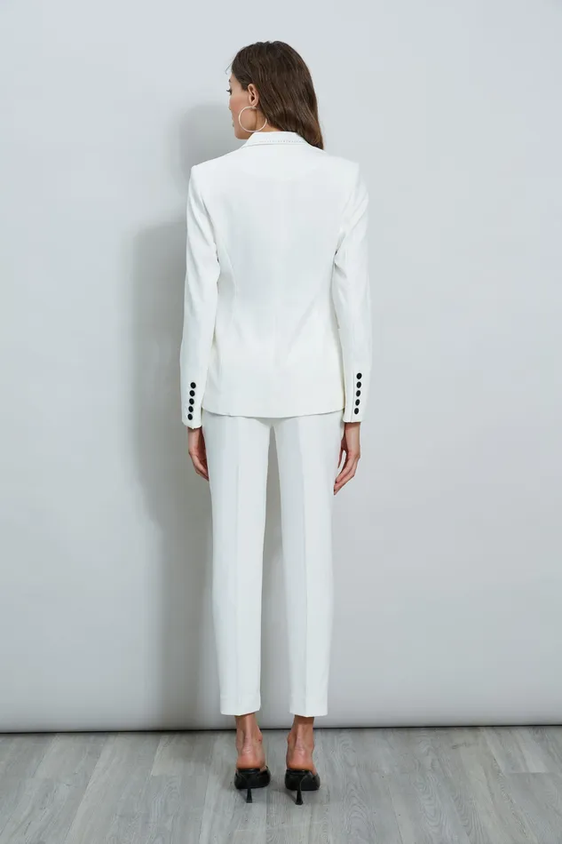 Jackets and Blazers Women Elie Tahari Stitch Double Breasted Blazer Sky White