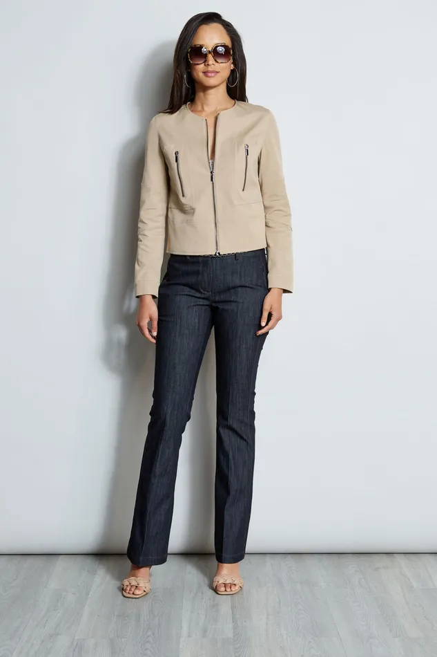 Jackets and Blazers Women Elie Tahari Stretch Twill Jacket RATTAN