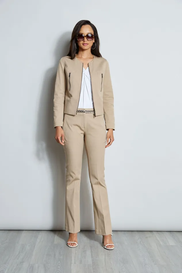 Jackets and Blazers Women Elie Tahari Stretch Twill Jacket RATTAN