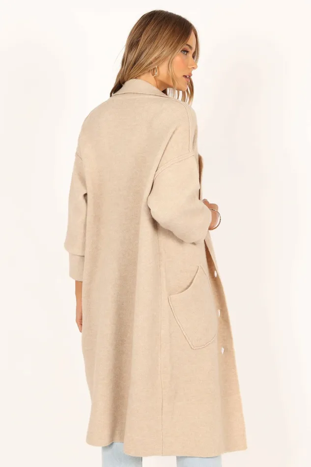 Jackets and Coats Petal and Pup Women Ivy Button Front Coatigan Oatmeal