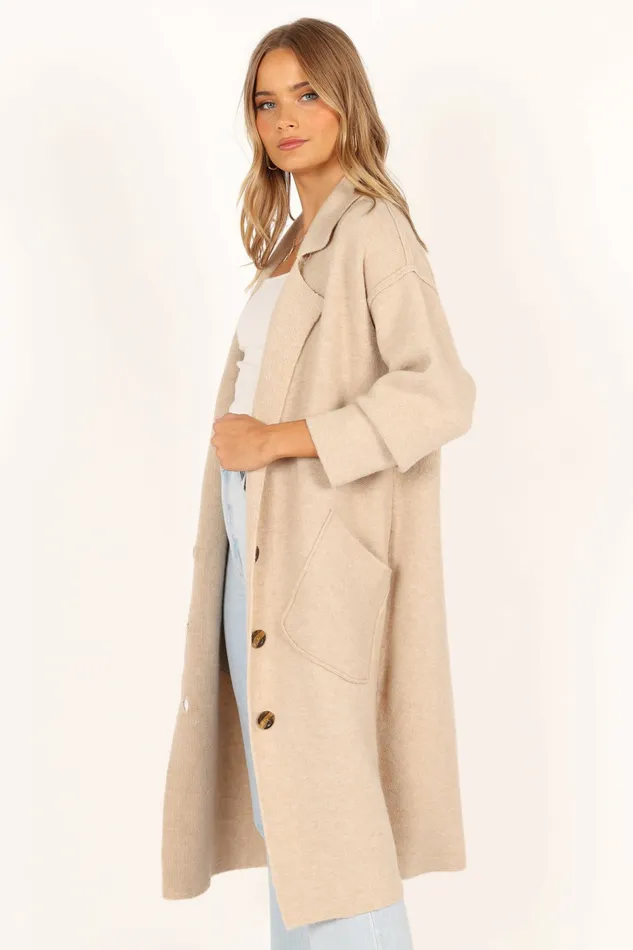 Jackets and Coats Petal and Pup Women Ivy Button Front Coatigan Oatmeal