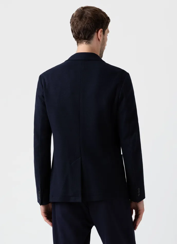 Jackets and Coats ussunspel Men Piqu Unstructured Blazer Navy Jackets and Coats ussunspel Men Piqu Unstructured Blazer Navy