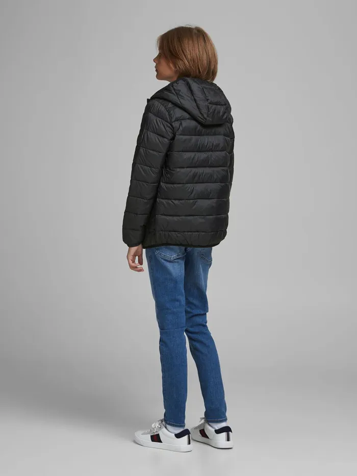 Jackets JACK and JONES Junior BOYS COLOUR BLOCK PUFFER JACKET Black Black