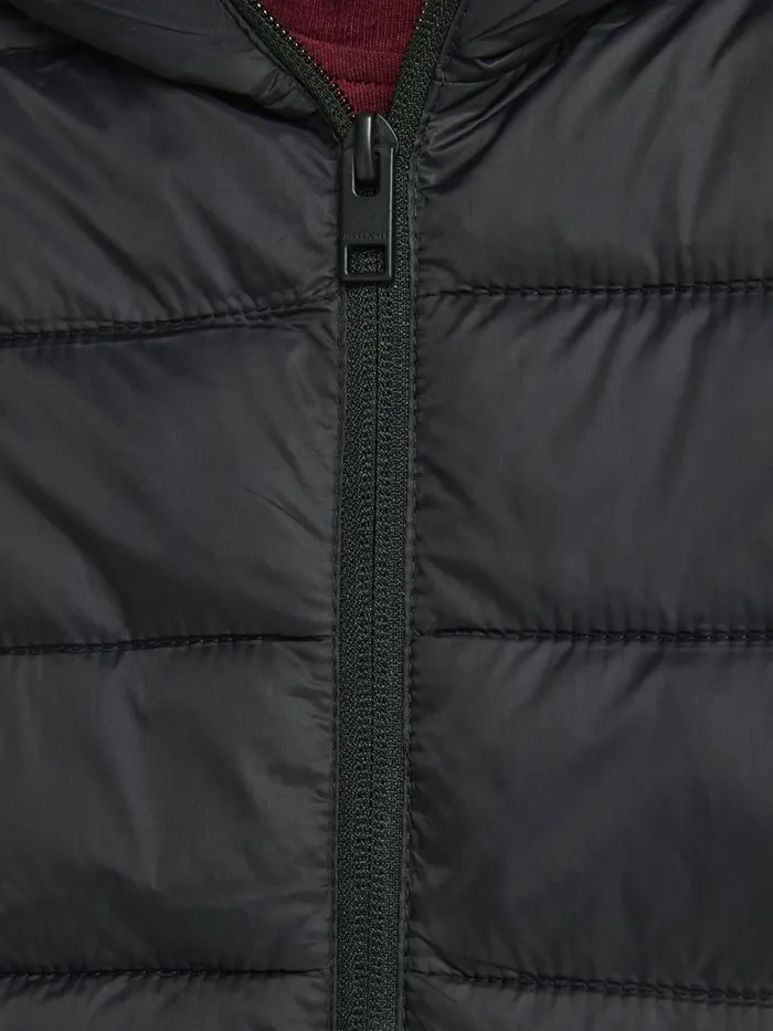 Jackets JACK and JONES Junior BOYS COLOUR BLOCK PUFFER JACKET Black Black