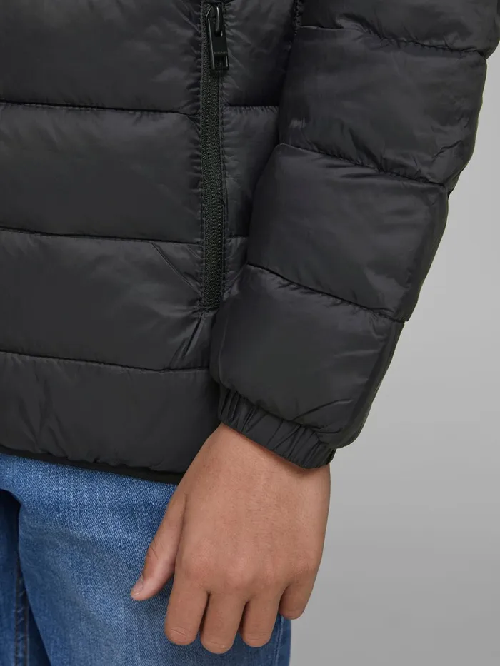 Jackets JACK and JONES Junior BOYS COLOUR BLOCK PUFFER JACKET Black Black