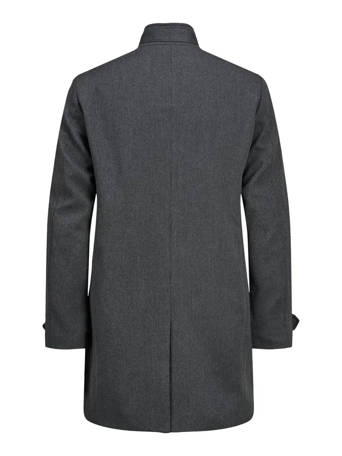 Jackets JACK and JONES Mens HERRINGBONE COAT Grey Black
