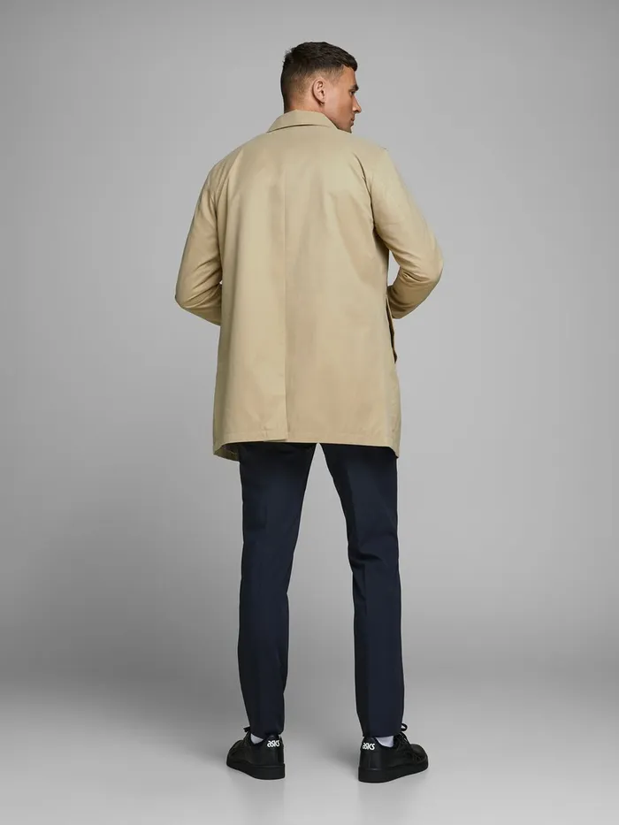 Jackets JACK and JONES Mens HIDDEN PLACKET JACKET Beige Classic Twill Beige