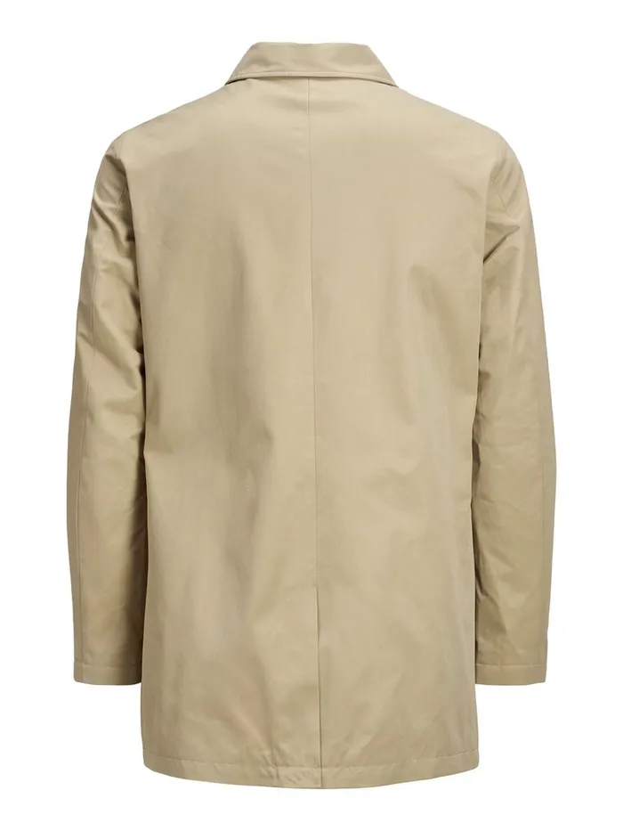 Jackets JACK and JONES Mens HIDDEN PLACKET JACKET Beige Classic Twill Beige
