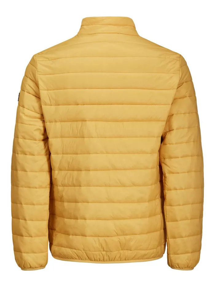 Jackets JACK and JONES Mens HIGH COLLAR PUFFER JACKET Yellow Yolk Yellow