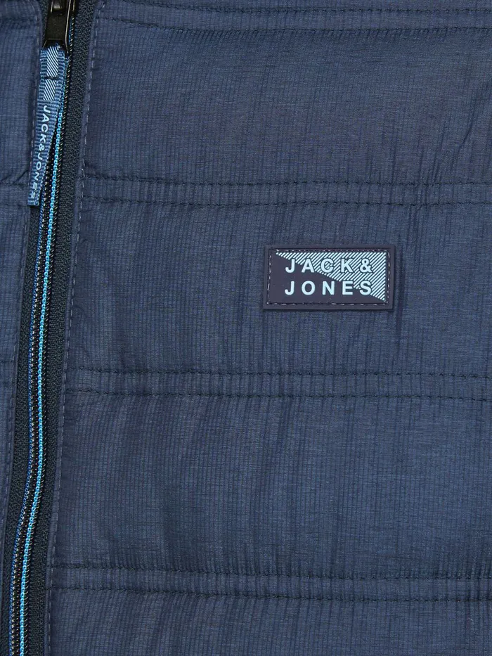 Jackets JACK and JONES Mens HYBRID WAISTCOAT Blue Navy Blazer