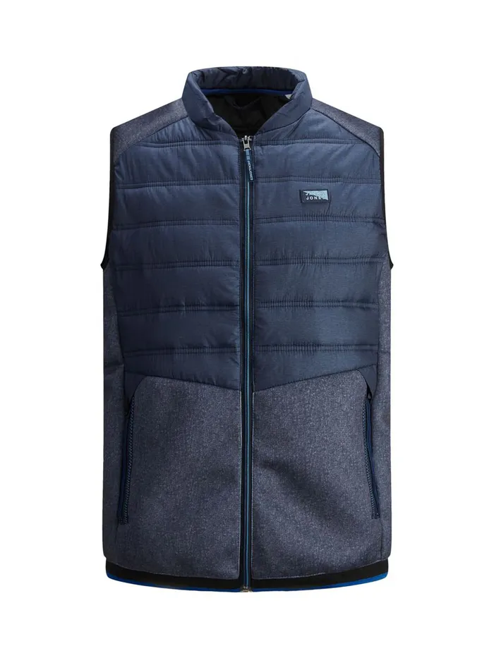 Jackets JACK and JONES Mens HYBRID WAISTCOAT Blue Navy Blazer