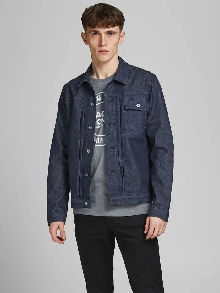 Jackets JACK and JONES Mens JACK CJ 339 DENIM JACKET Blue Blue Denim