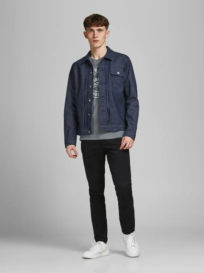 Jackets JACK and JONES Mens JACK CJ 339 DENIM JACKET Blue Blue Denim