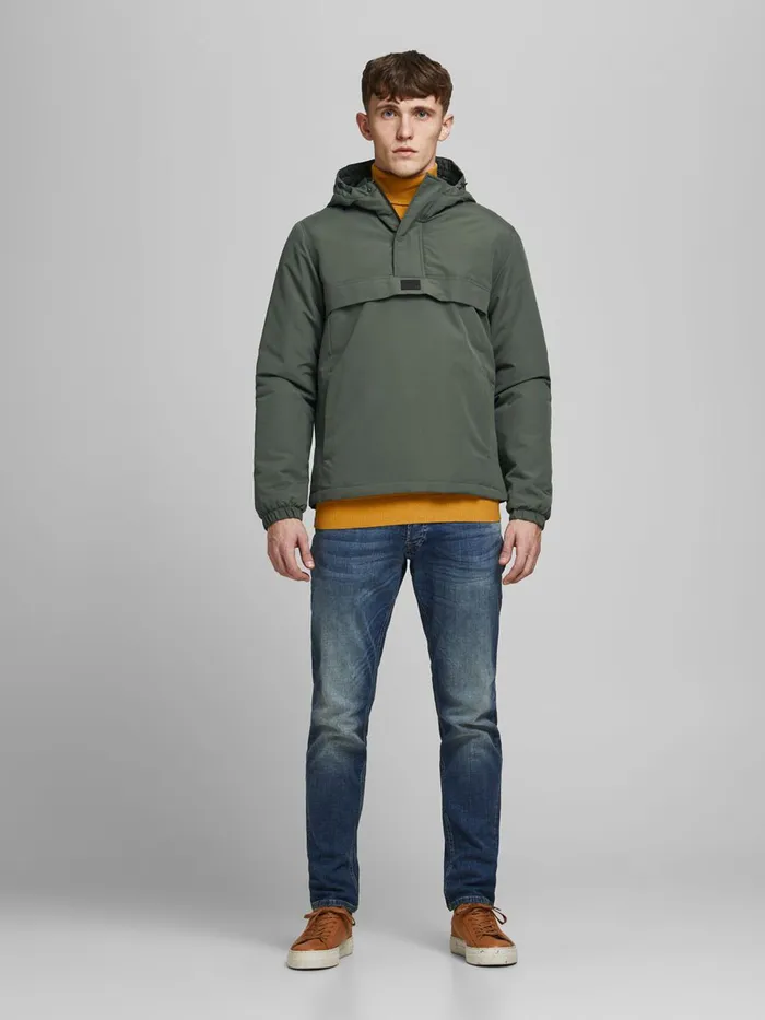 Jackets JACK and JONES Mens LIGHT ANORAK Green Forest Night