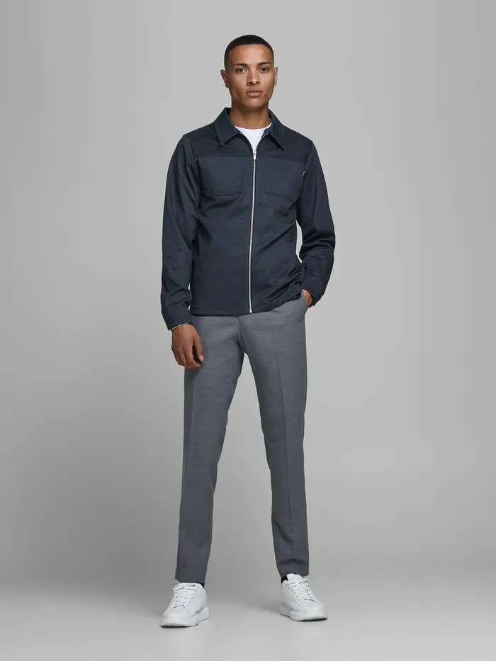 Jackets JACK and JONES Mens SLIM FIT SWEAT JACKET Blue Navy Blazer