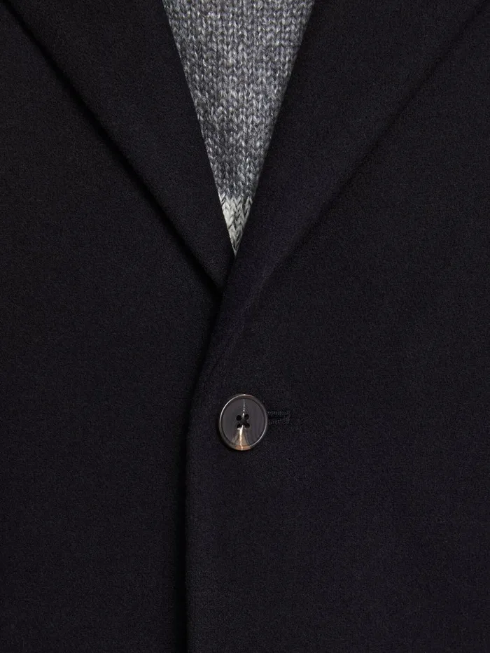 Jackets JACK and JONES Mens WOOL BLEND COAT Black Black