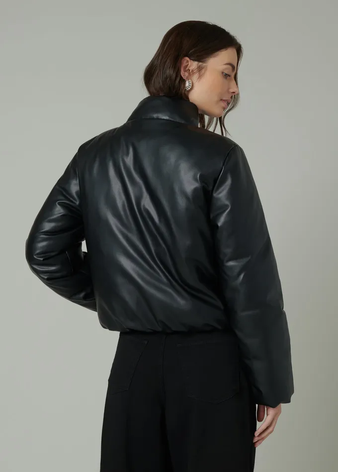 Jackets Outerwear Women Joe8217s Jeans THE KIKI VEGAN LEATHER BOMBER JACKET Black