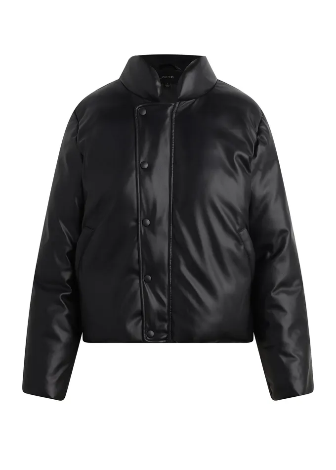 Jackets Outerwear Women Joe8217s Jeans THE KIKI VEGAN LEATHER BOMBER JACKET Black