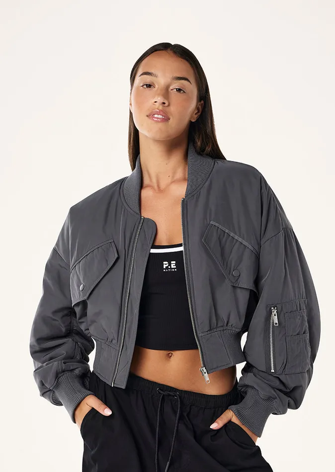 Jackets Women PE Nation CAPTIVATE BOMBER IN ASPHALT