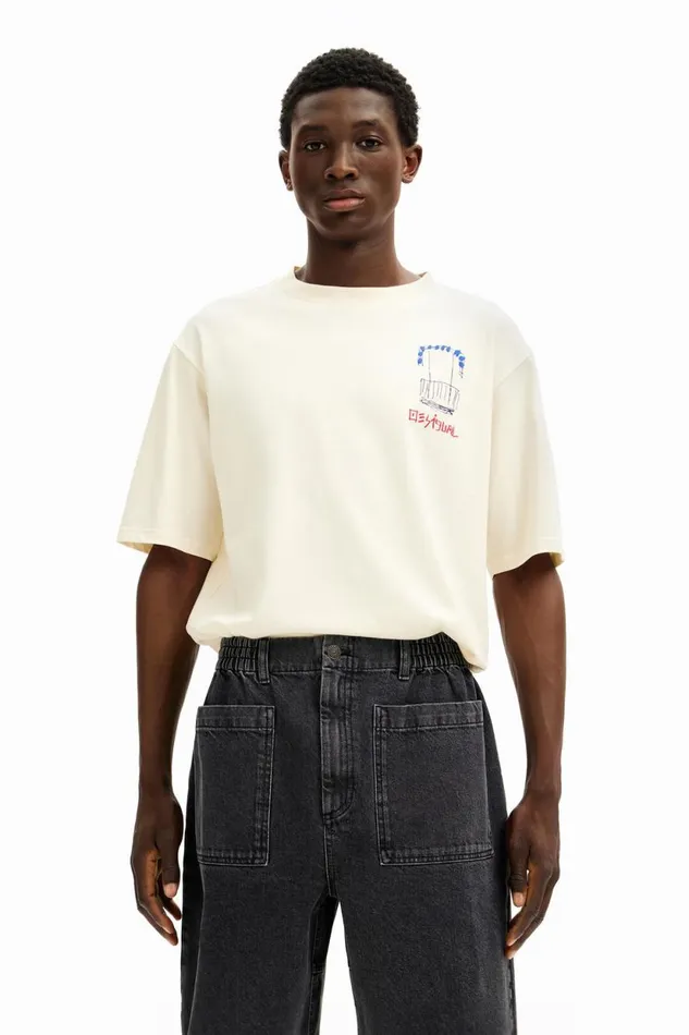 Jeans And Trousers Men Desigual Denim Shorts With Pockets Blue