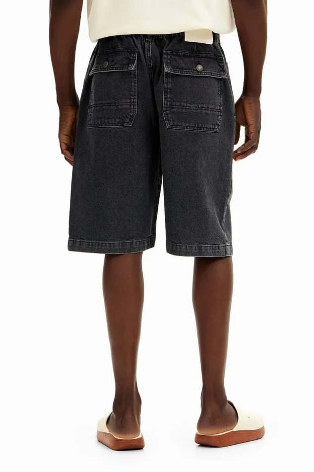 Jeans And Trousers Men Desigual Denim Shorts With Pockets Blue