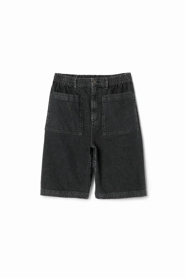 Jeans And Trousers Men Desigual Denim Shorts With Pockets Blue