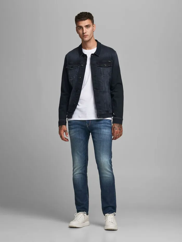 Jeans JACK and JONES Mens CLARK ICON JJ 266 REGULAR FIT JEANS Blue Blue Denim