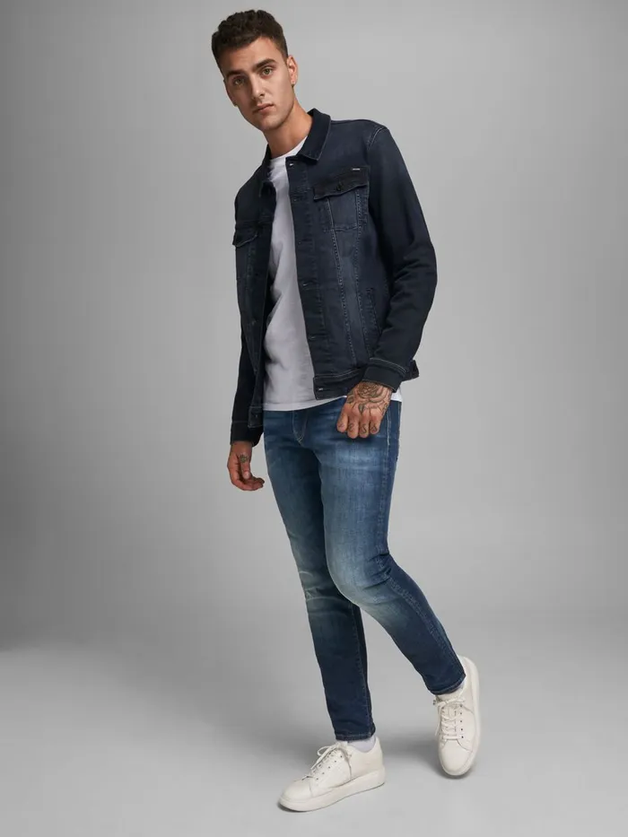 Jeans JACK and JONES Mens CLARK ICON JJ 266 REGULAR FIT JEANS Blue Blue Denim