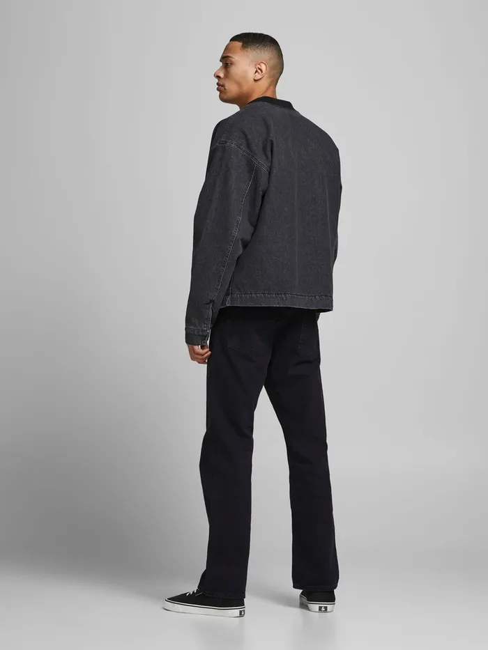 Jeans JACK and JONES Mens CLIFF ORIGINAL CJ 981 BOOTCUT JEANS Black Black Denim