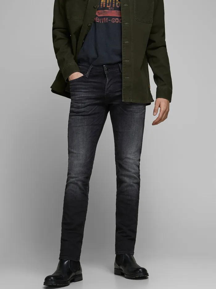 Jeans JACK and JONES Mens GLENN ICON 557 50SPS SLIM FIT JEANS Blue Black Denim Jeans JACK and JONES Mens GLENN ICON 557 50SPS SLIM FIT JEANS Blue Black Denim