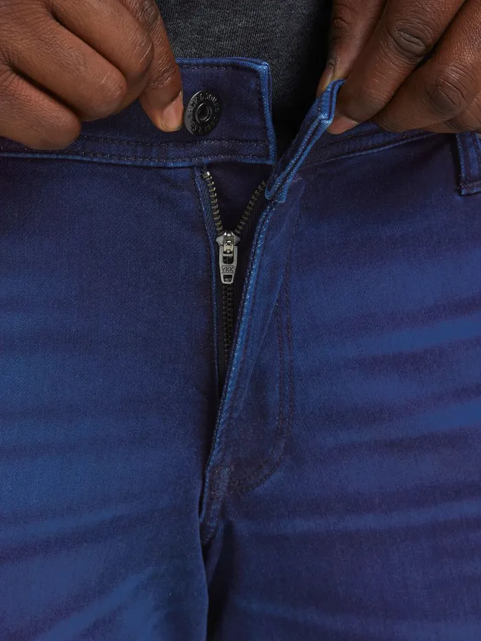 Jeans JACK and JONES Mens GLENN ORIGINAL GE 106 INDIGO KNIT PLUS SIZE SLIM FIT JEANS Blue Black Denim