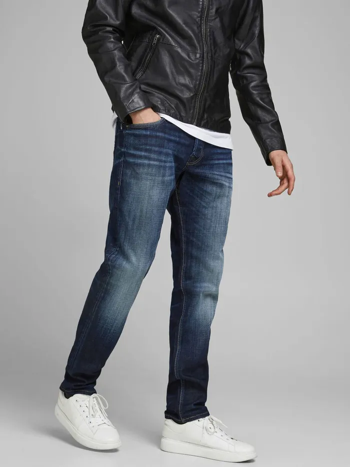 Jeans JACK and JONES Mens GLENN ORIGINAL JJ 256 SLIM FIT JEANS Blue Blue Denim Jeans JACK and JONES Mens GLENN ORIGINAL JJ 256 SLIM FIT JEANS Blue Blue Denim