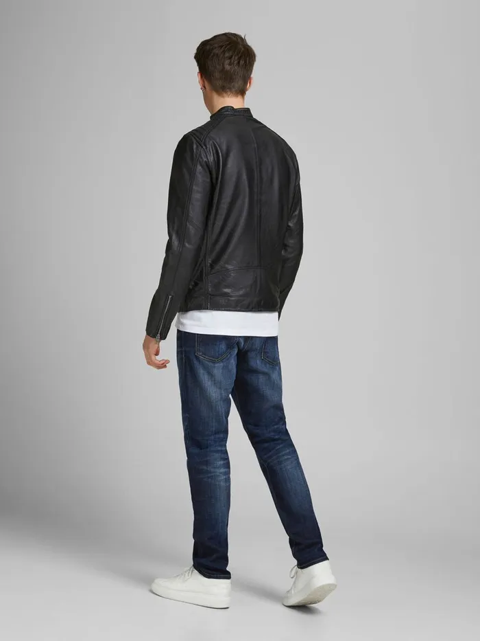 Jeans JACK and JONES Mens GLENN ORIGINAL JJ 256 SLIM FIT JEANS Blue Blue Denim