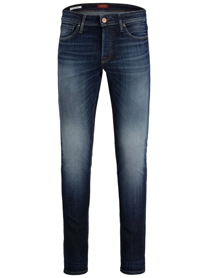 Jeans JACK and JONES Mens GLENN ORIGINAL JJ 256 SLIM FIT JEANS Blue Blue Denim