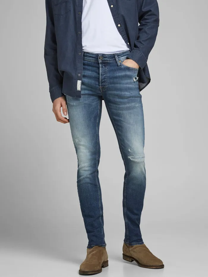 Jeans JACK and JONES Mens GLENN ORIGINAL JOS 631 SLIM FIT JEANS Blue Blue Denim Jeans JACK and JONES Mens GLENN ORIGINAL JOS 631 SLIM FIT JEANS Blue Blue Denim