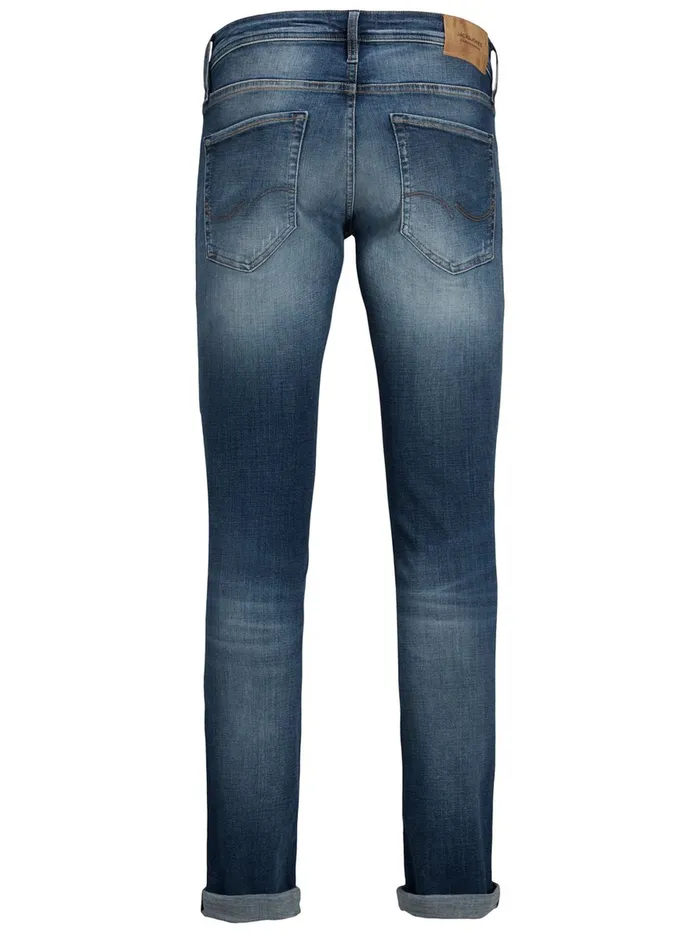 Jeans JACK and JONES Mens GLENN ORIGINAL JOS 631 SLIM FIT JEANS Blue Blue Denim