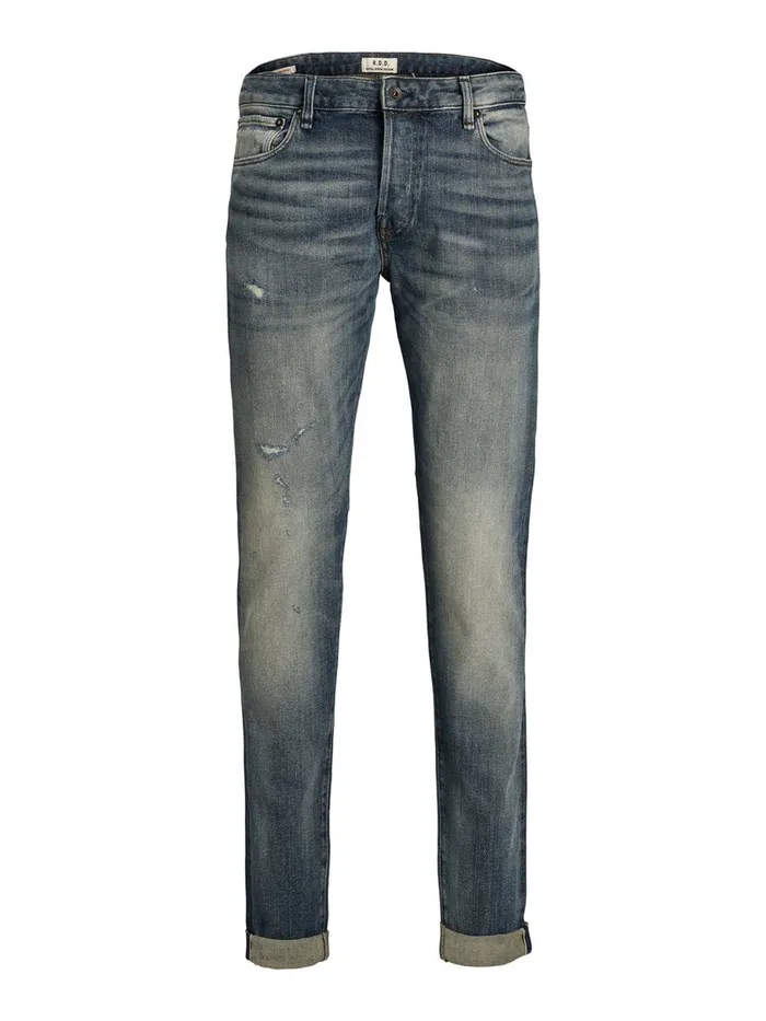 Jeans JACK and JONES Mens GLENN ROYAL R215 RDD LTD SLIM FIT JEANS Blue Blue Denim