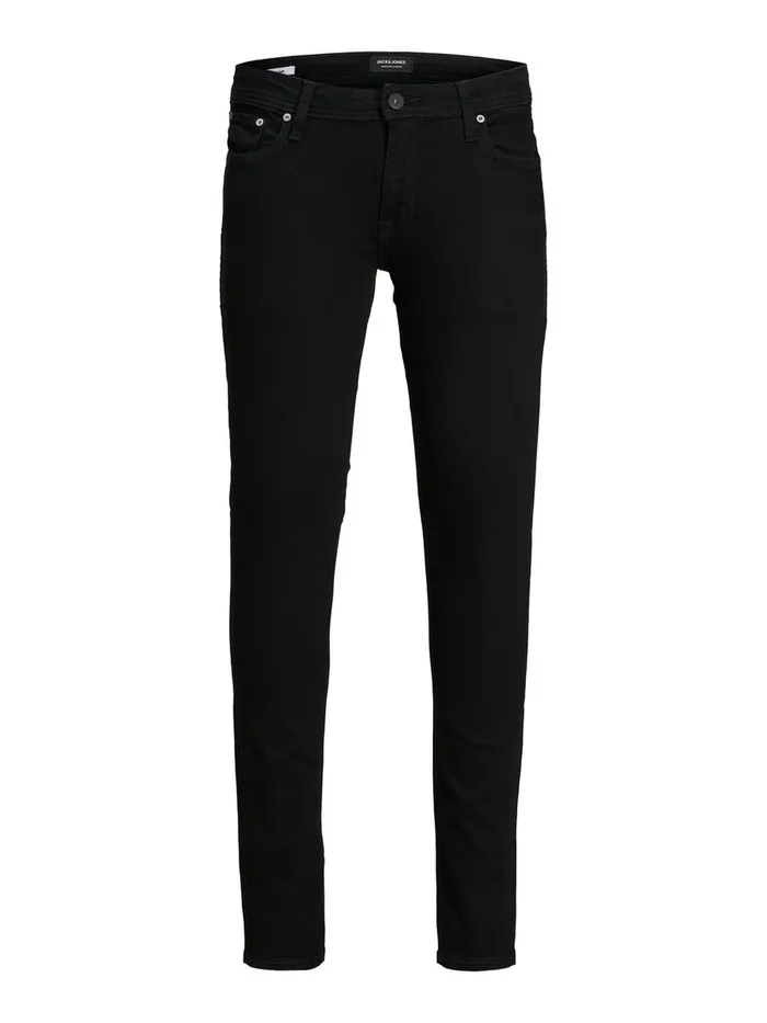 Jeans JACK and JONES Mens LIAM ORIGINAL AM 009 SKINNY FIT JEANS Black Black Denim