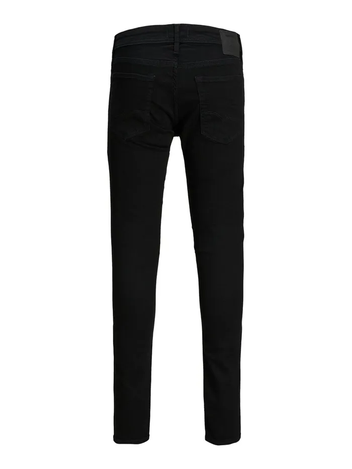 Jeans JACK and JONES Mens LIAM ORIGINAL AM 009 SKINNY FIT JEANS Black Black Denim