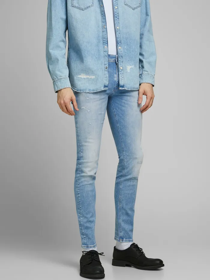 Jeans JACK and JONES Mens LIAM ORIGINAL JJ 213 50SPS SKINNY FIT JEANS Blue Blue Denim Jeans JACK and JONES Mens LIAM ORIGINAL JJ 213 50SPS SKINNY FIT JEANS Blue Blue Denim