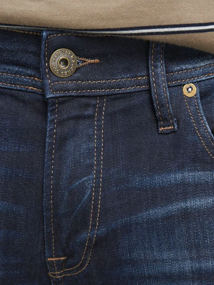 Jeans JACK and JONES Mens LIAM ORIGINAL JOS 991 SKINNY FIT JEANS Blue Blue Denim