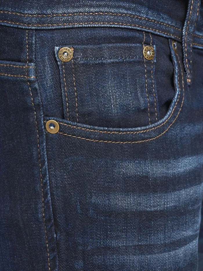 Jeans JACK and JONES Mens LIAM ORIGINAL JOS 991 SKINNY FIT JEANS Blue Blue Denim