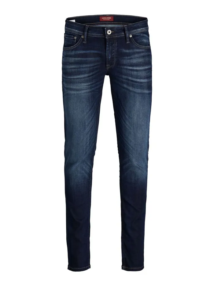 Jeans JACK and JONES Mens LIAM ORIGINAL JOS 991 SKINNY FIT JEANS Blue Blue Denim