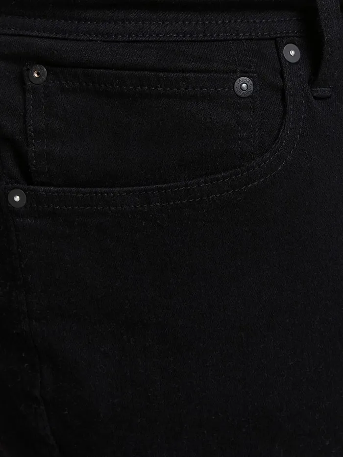 Jeans JACK and JONES Mens LIAM ORIGINAL NA 029 PLUS SIZE SKINNY FIT JEANS Black Black Denim