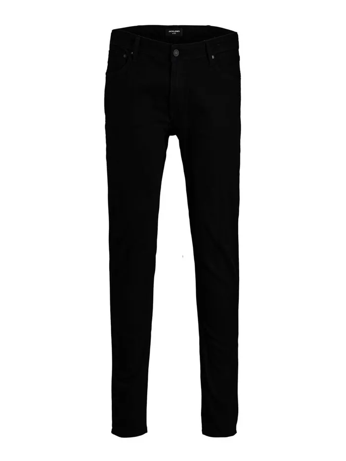 Jeans JACK and JONES Mens LIAM ORIGINAL NA 029 PLUS SIZE SKINNY FIT JEANS Black Black Denim